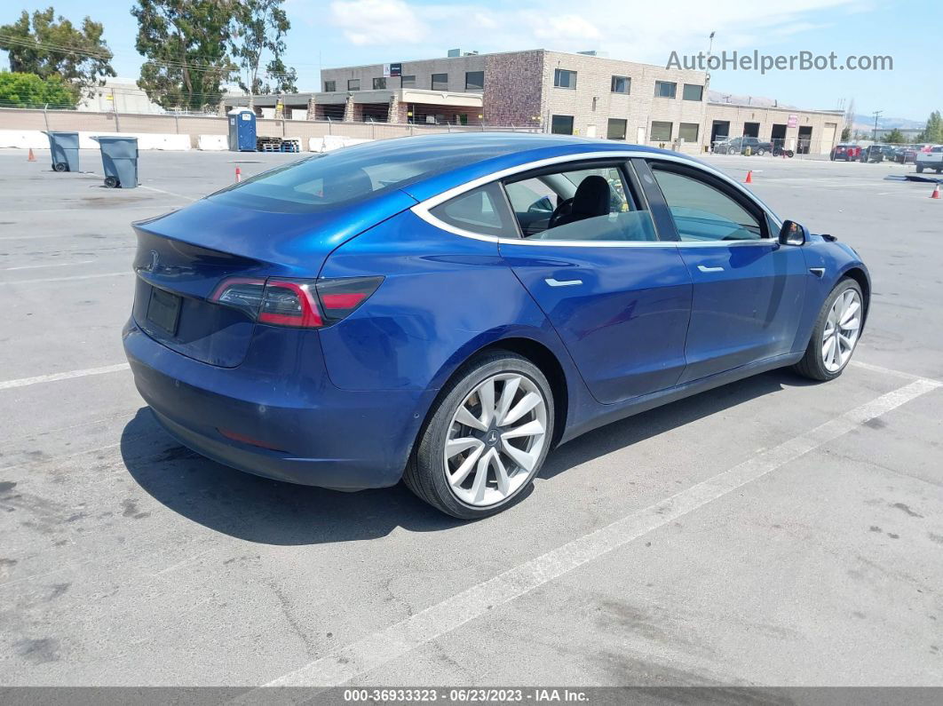 2020 Tesla Model 3 Standard Range Синий vin: 5YJ3E1EA0LF745844