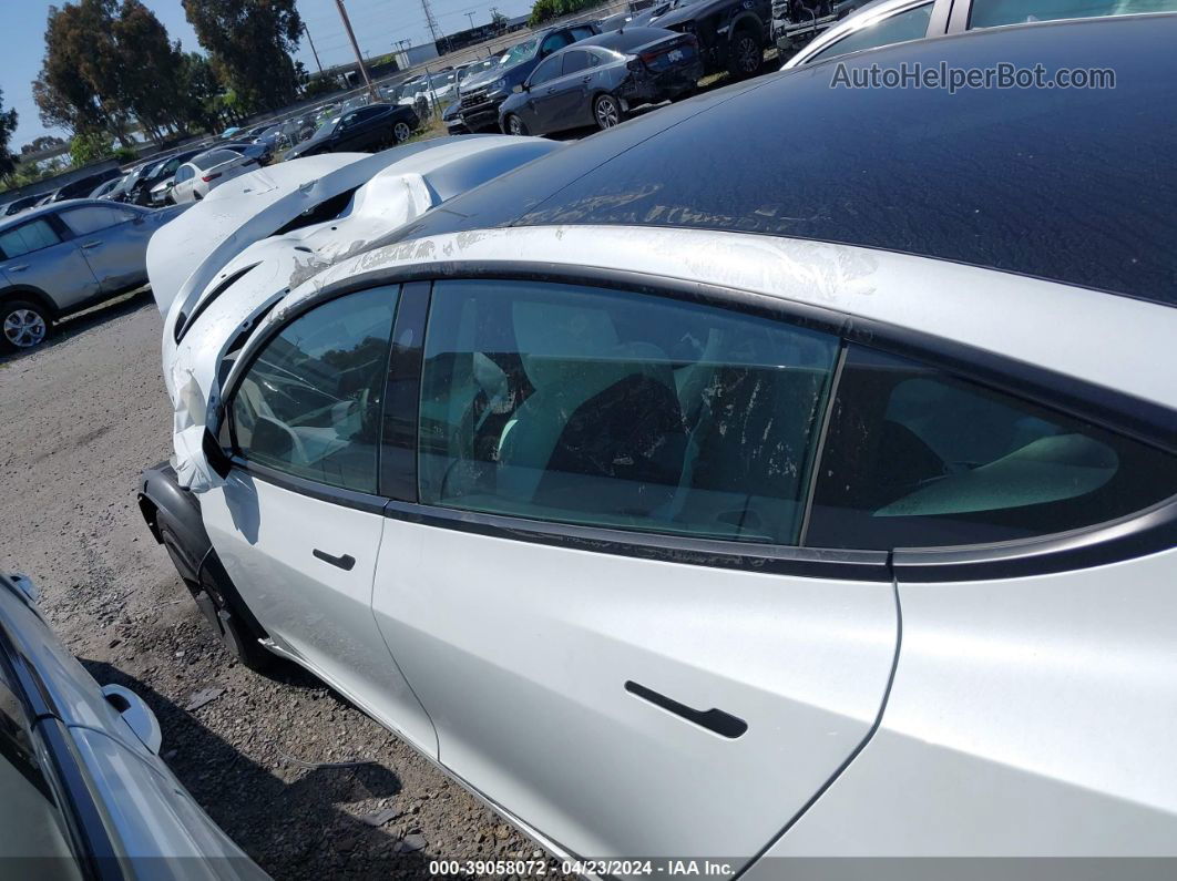 2021 Tesla Model 3 Standard Range Plus Rear-wheel Drive White vin: 5YJ3E1EA0MF000786