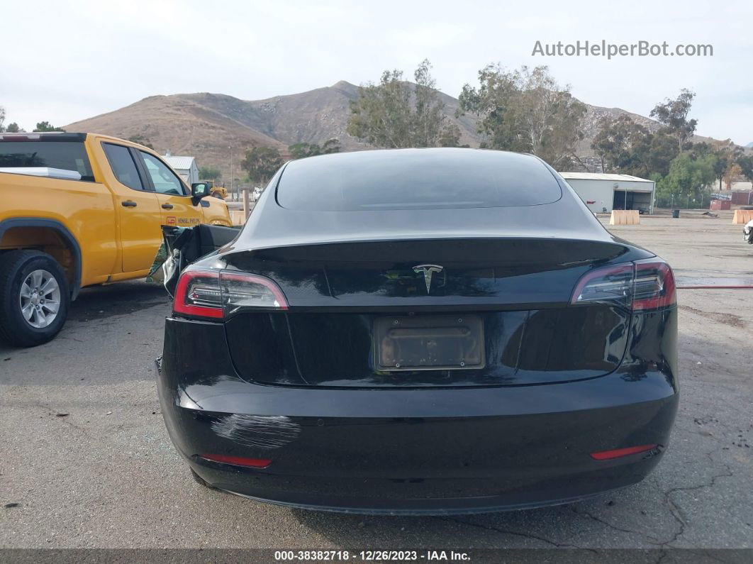 2021 Tesla Model 3 Standard Range Plus Rear-wheel Drive Black vin: 5YJ3E1EA0MF016504