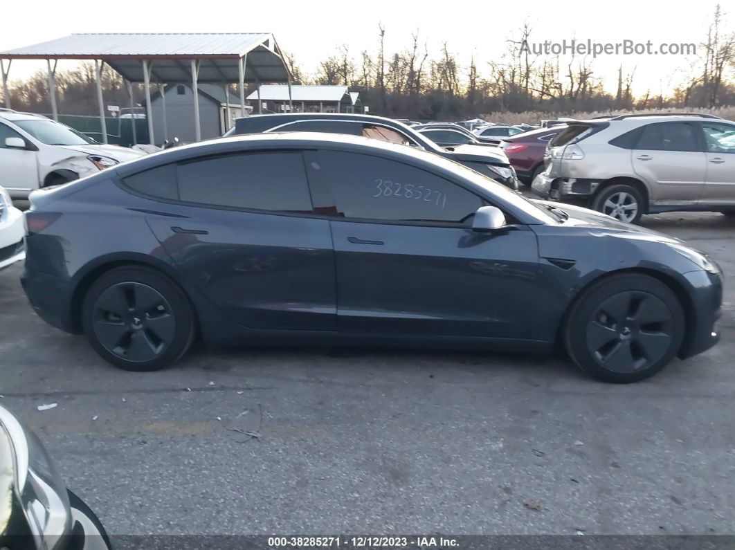 2021 Tesla Model 3   Gray vin: 5YJ3E1EA0MF022058