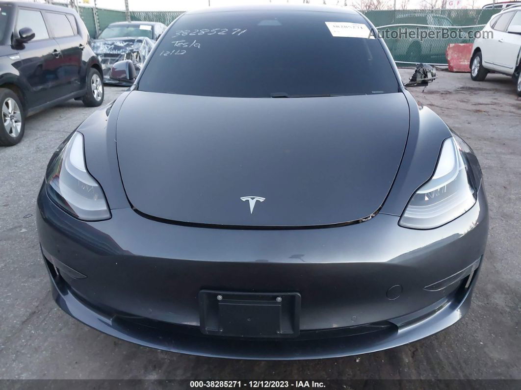 2021 Tesla Model 3   Gray vin: 5YJ3E1EA0MF022058