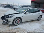 2021 Tesla Model 3 Standard Range Plus Rear-wheel Drive White vin: 5YJ3E1EA0MF052872