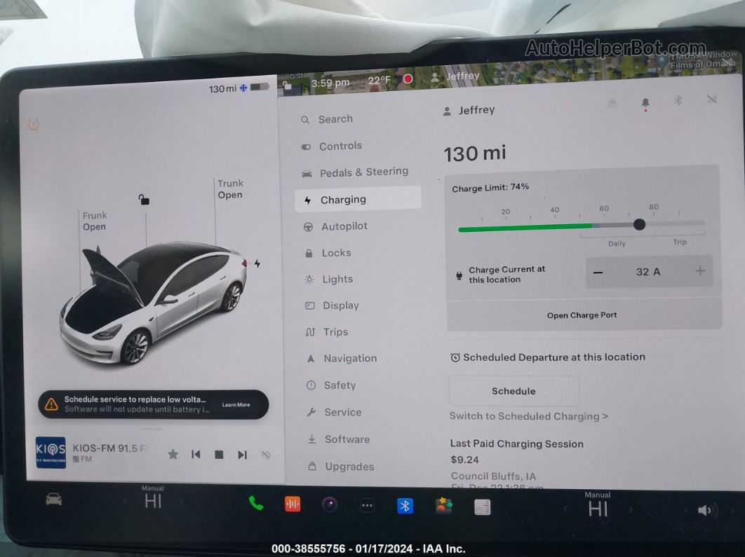 2021 Tesla Model 3 Standard Range Plus Rear-wheel Drive Белый vin: 5YJ3E1EA0MF052872