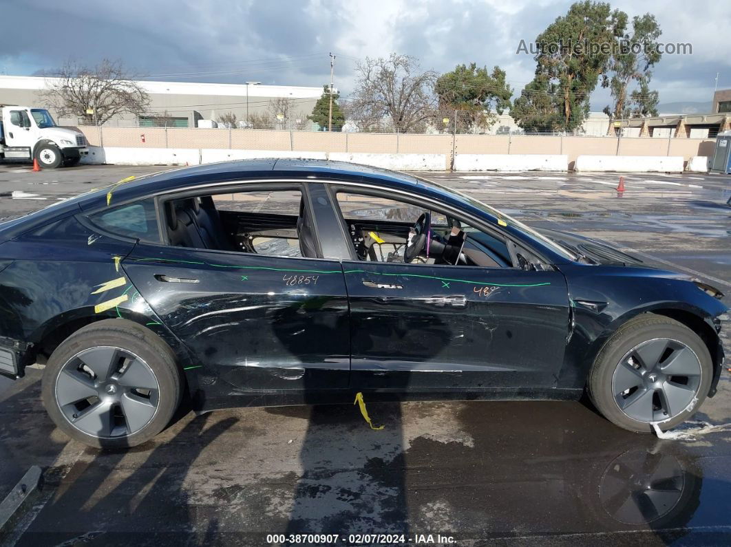 2021 Tesla Model 3 Standard Range Plus Rear-wheel Drive Black vin: 5YJ3E1EA0MF053083