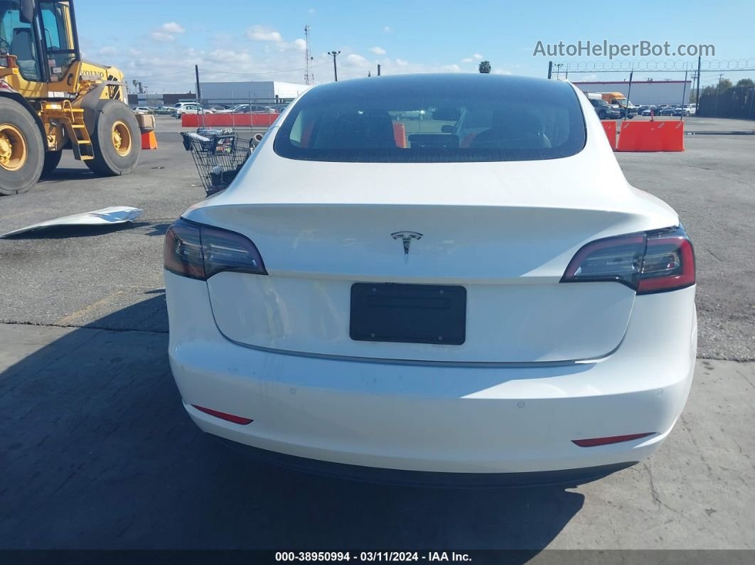 2021 Tesla Model 3 Standard Range Plus Rear-wheel Drive White vin: 5YJ3E1EA0MF074662