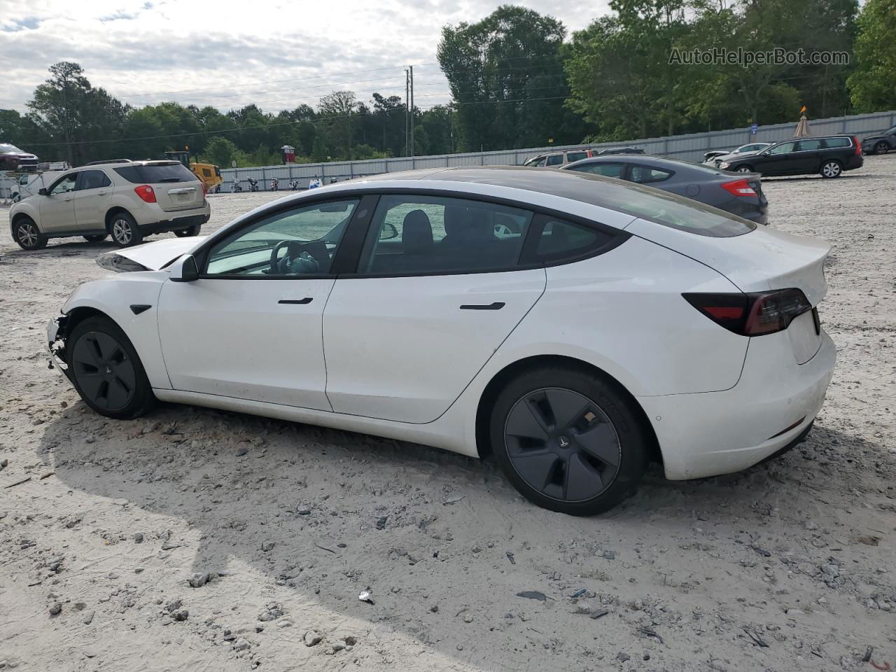 2021 Tesla Model 3  White vin: 5YJ3E1EA0MF081708