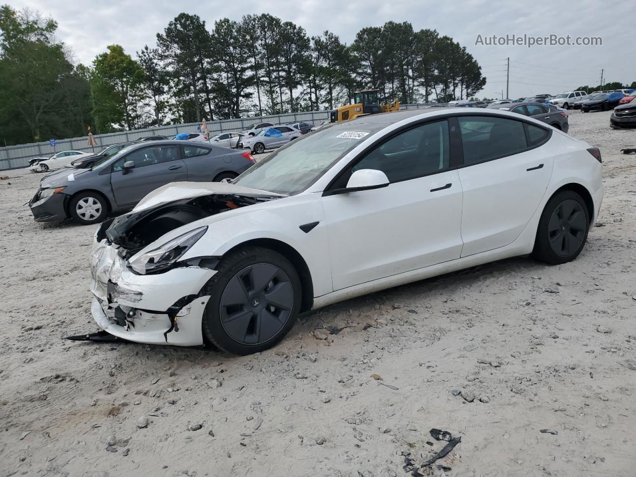 2021 Tesla Model 3  White vin: 5YJ3E1EA0MF081708