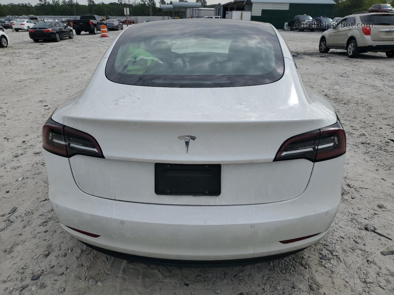 2021 Tesla Model 3  White vin: 5YJ3E1EA0MF081708