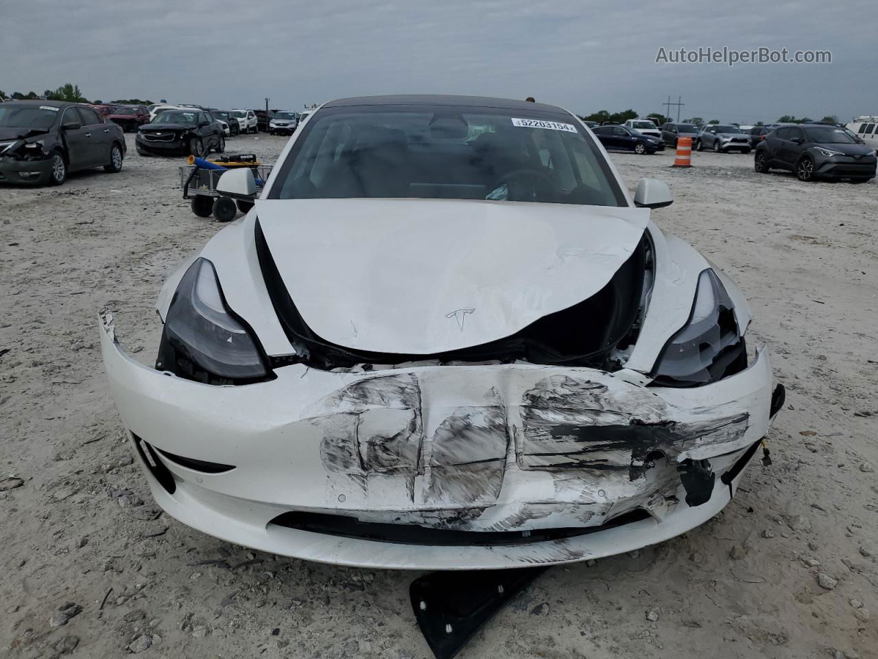 2021 Tesla Model 3  White vin: 5YJ3E1EA0MF081708