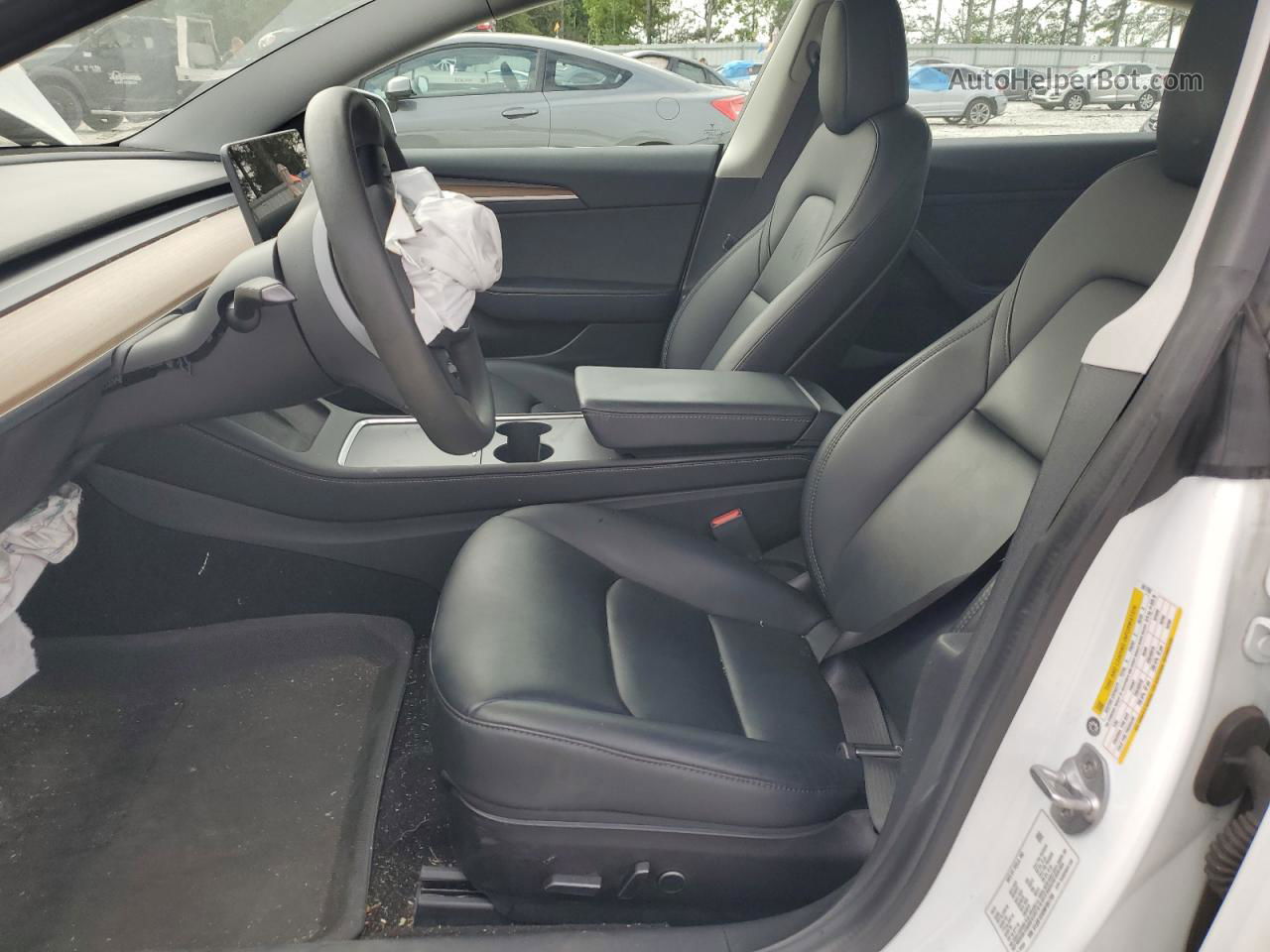 2021 Tesla Model 3  White vin: 5YJ3E1EA0MF081708