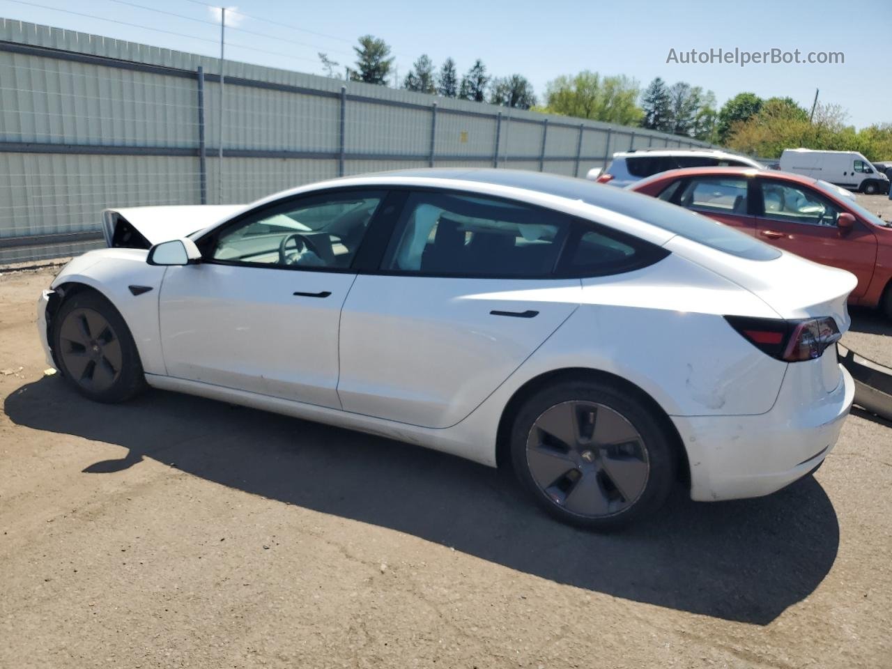 2021 Tesla Model 3  White vin: 5YJ3E1EA0MF082244