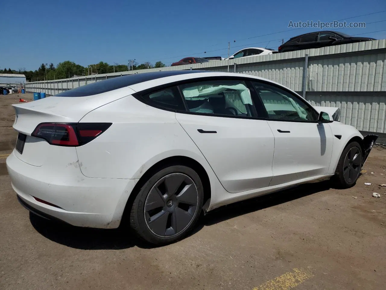 2021 Tesla Model 3  White vin: 5YJ3E1EA0MF082244