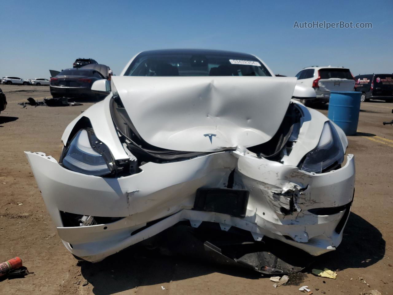 2021 Tesla Model 3  White vin: 5YJ3E1EA0MF082244