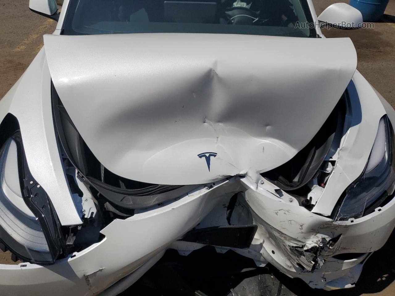 2021 Tesla Model 3  White vin: 5YJ3E1EA0MF082244