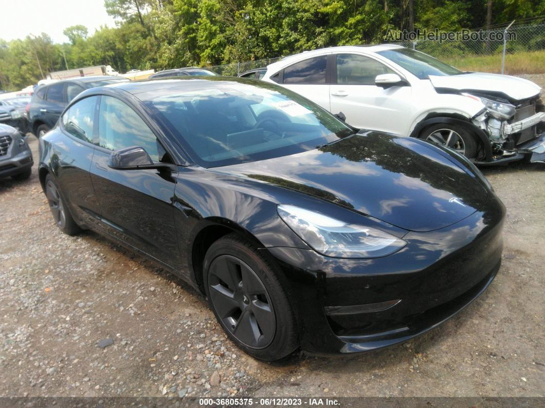 2021 Tesla Model 3 Standard Range Plus Black vin: 5YJ3E1EA0MF084009