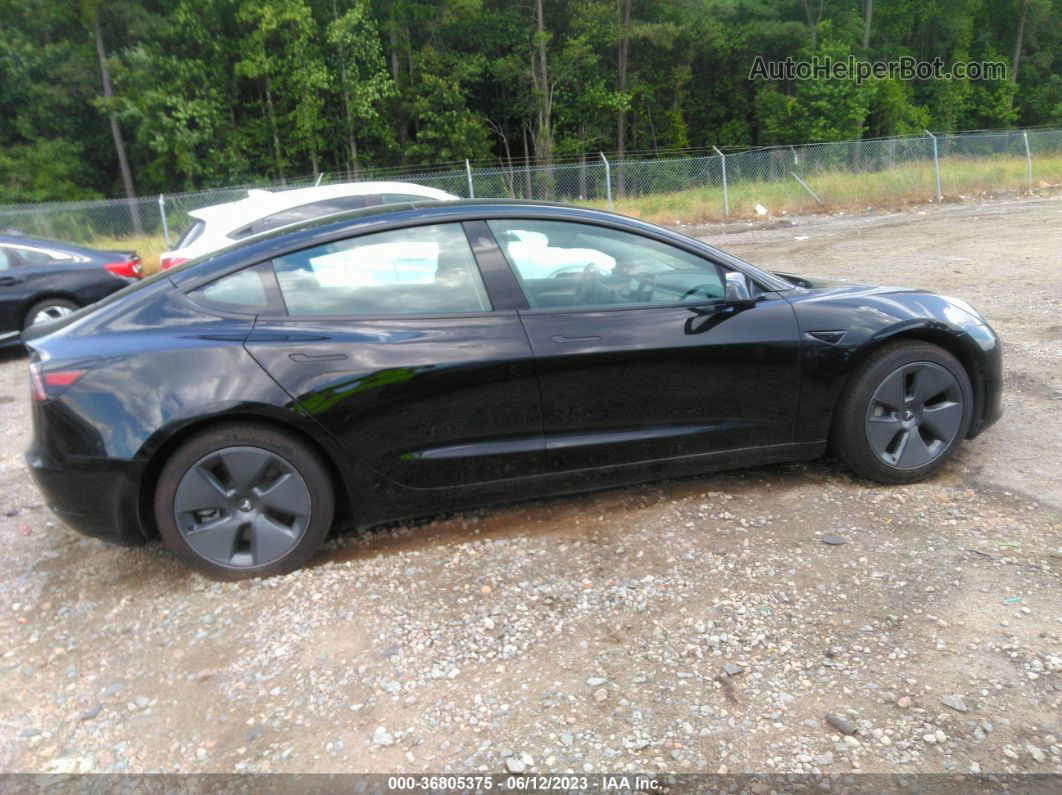 2021 Tesla Model 3 Standard Range Plus Black vin: 5YJ3E1EA0MF084009