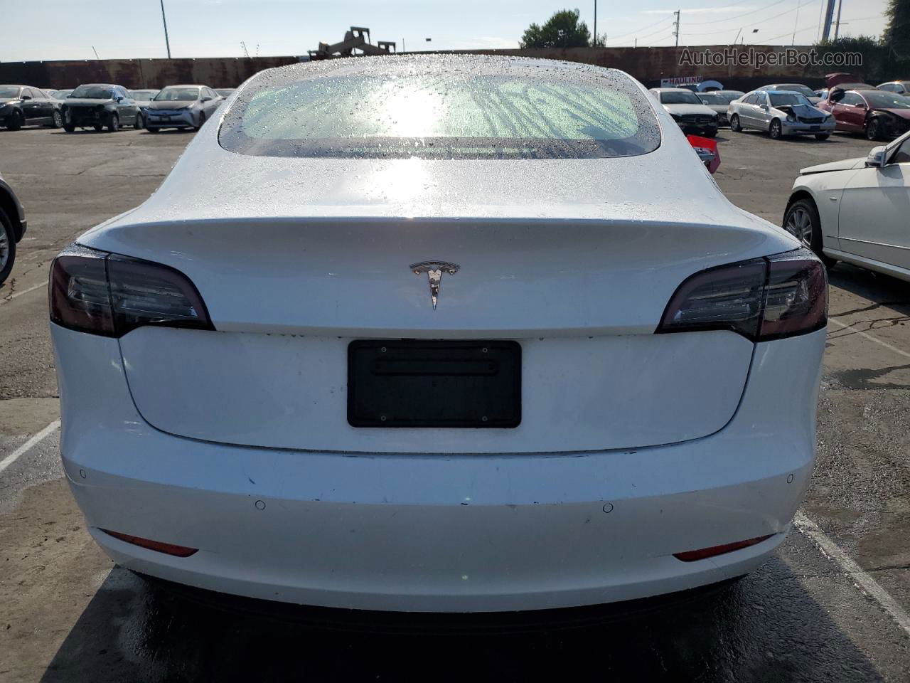 2021 Tesla Model 3  White vin: 5YJ3E1EA0MF092756