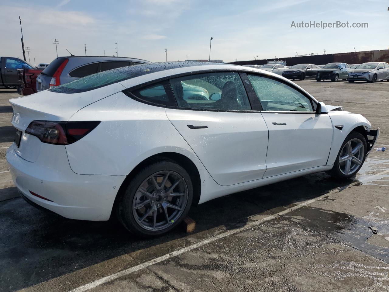 2021 Tesla Model 3  White vin: 5YJ3E1EA0MF092756