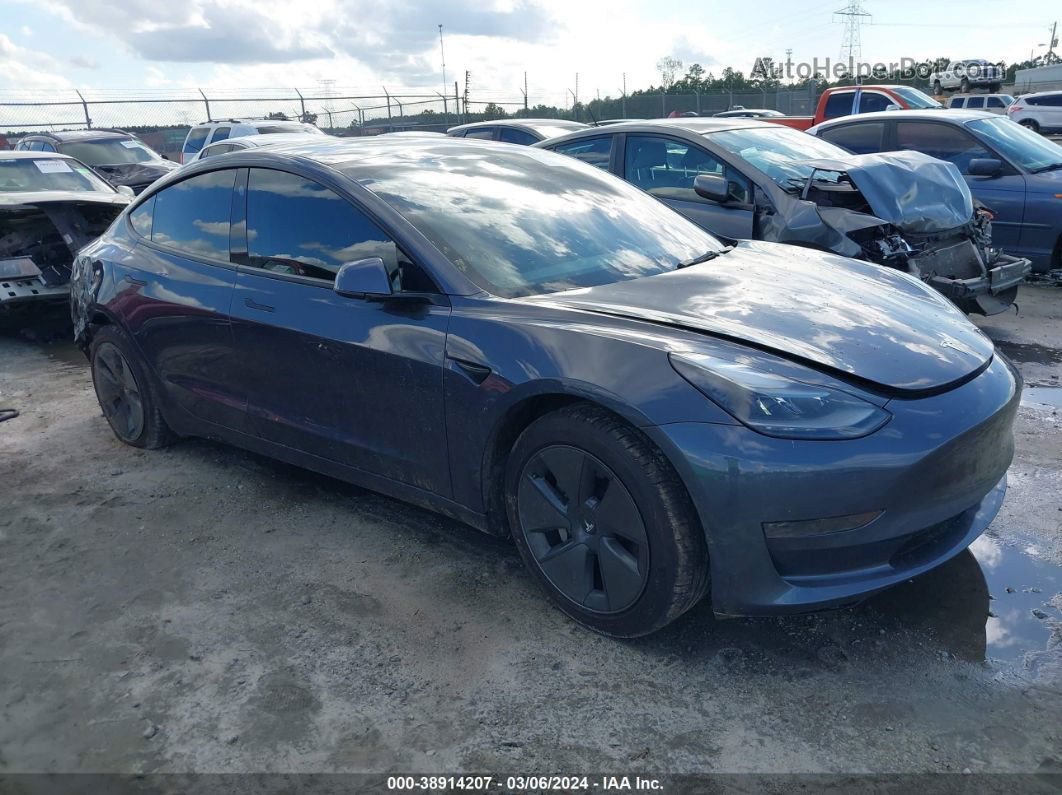 2021 Tesla Model 3 Standard Range Plus Rear-wheel Drive Gray vin: 5YJ3E1EA0MF099691