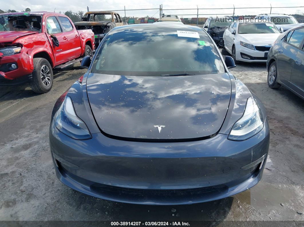 2021 Tesla Model 3 Standard Range Plus Rear-wheel Drive Gray vin: 5YJ3E1EA0MF099691