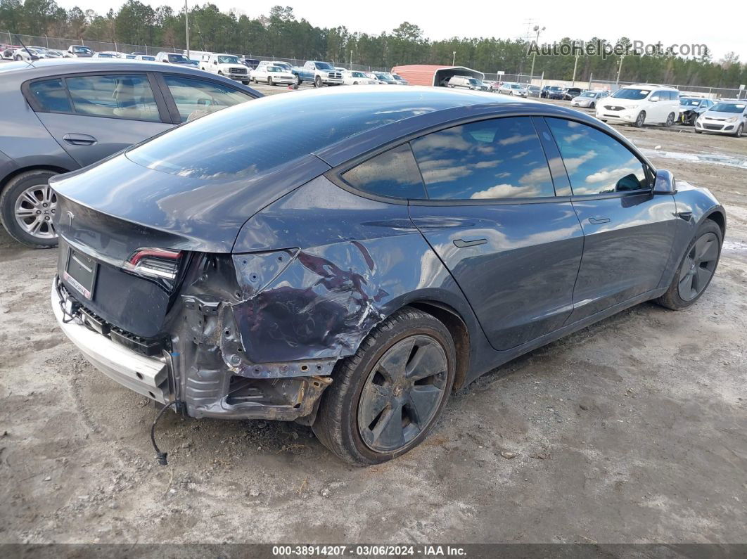 2021 Tesla Model 3 Standard Range Plus Rear-wheel Drive Gray vin: 5YJ3E1EA0MF099691