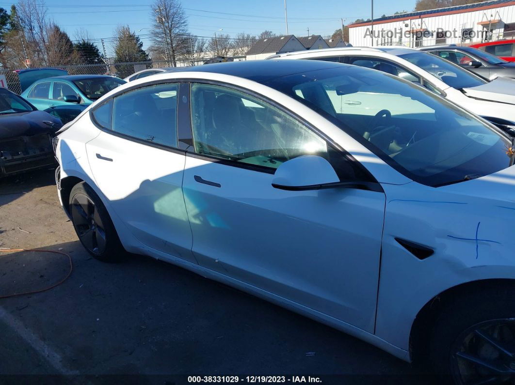 2021 Tesla Model 3 Standard Range Plus Rear-wheel Drive White vin: 5YJ3E1EA0MF851521