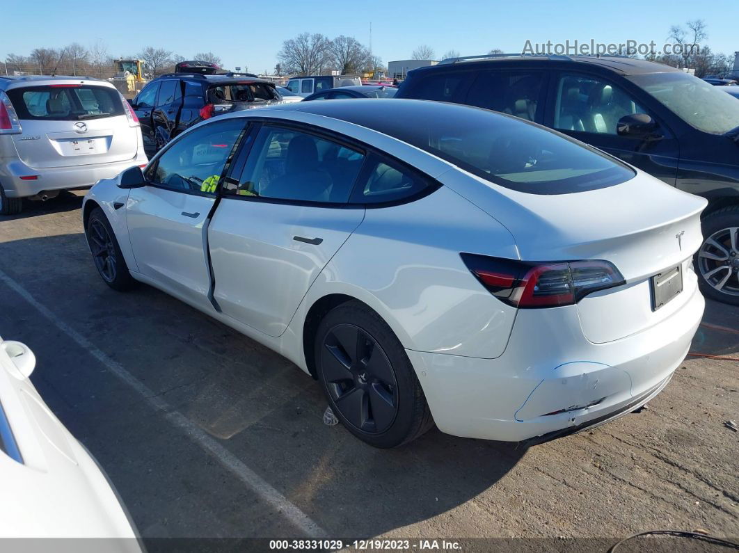 2021 Tesla Model 3 Standard Range Plus Rear-wheel Drive White vin: 5YJ3E1EA0MF851521