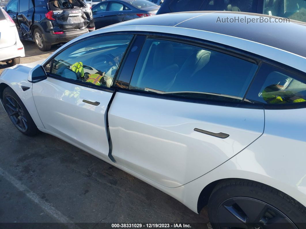 2021 Tesla Model 3 Standard Range Plus Rear-wheel Drive White vin: 5YJ3E1EA0MF851521