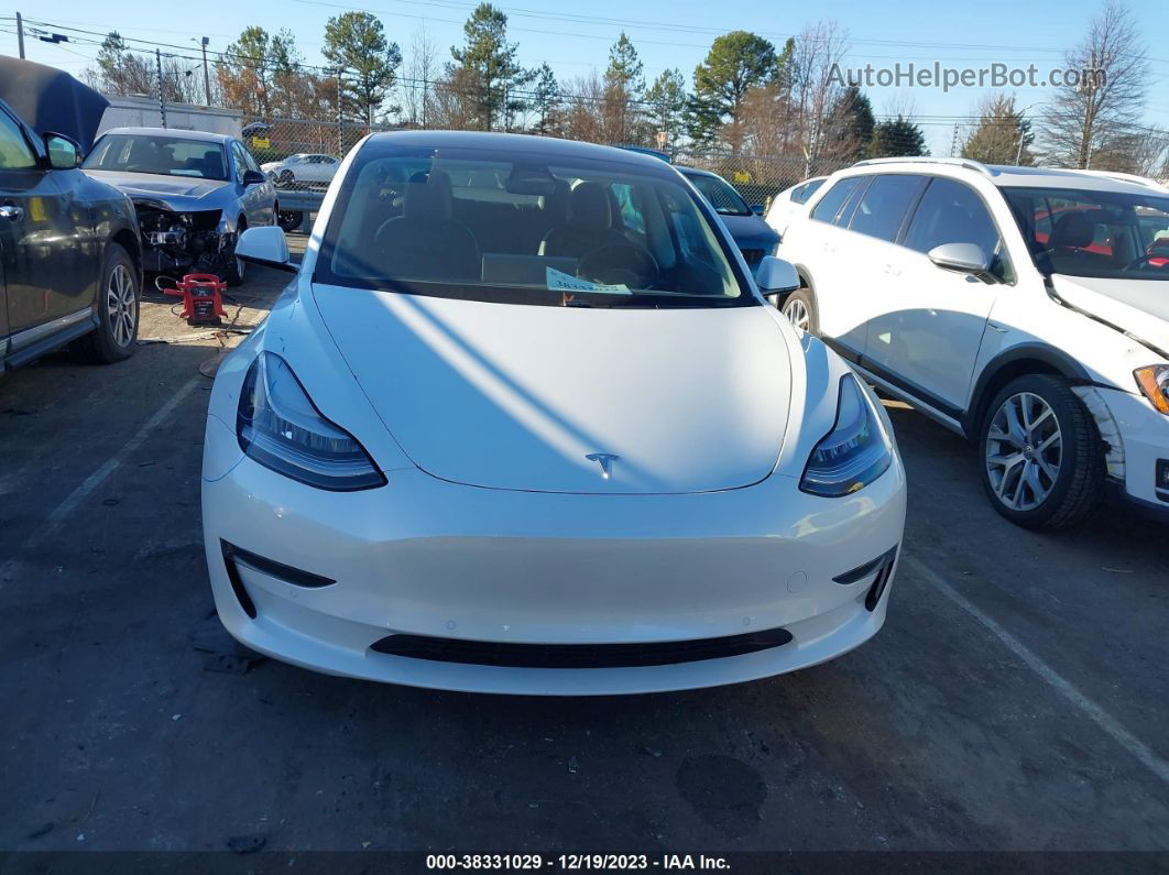 2021 Tesla Model 3 Standard Range Plus Rear-wheel Drive White vin: 5YJ3E1EA0MF851521