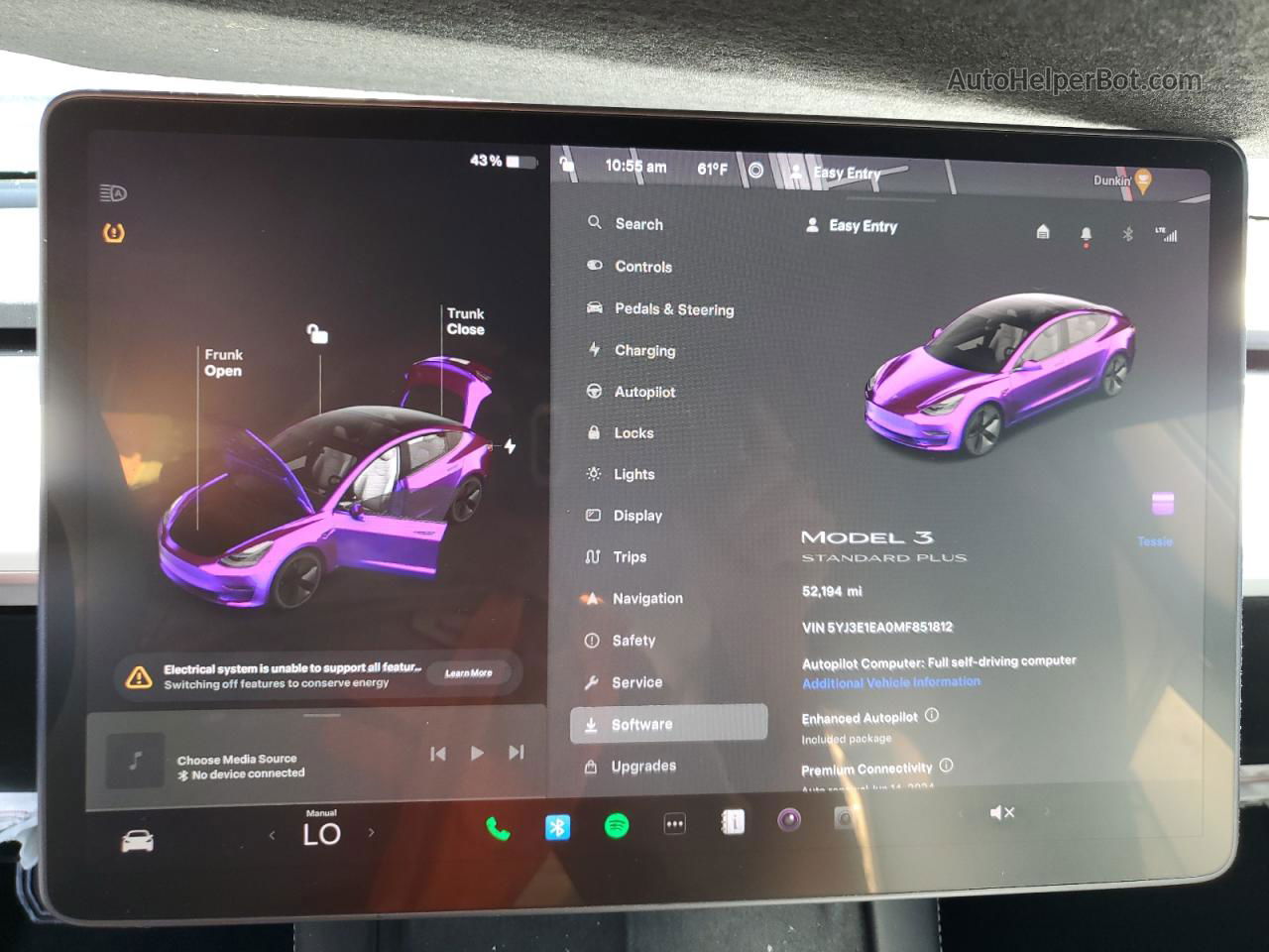 2021 Tesla Model 3  White vin: 5YJ3E1EA0MF851812