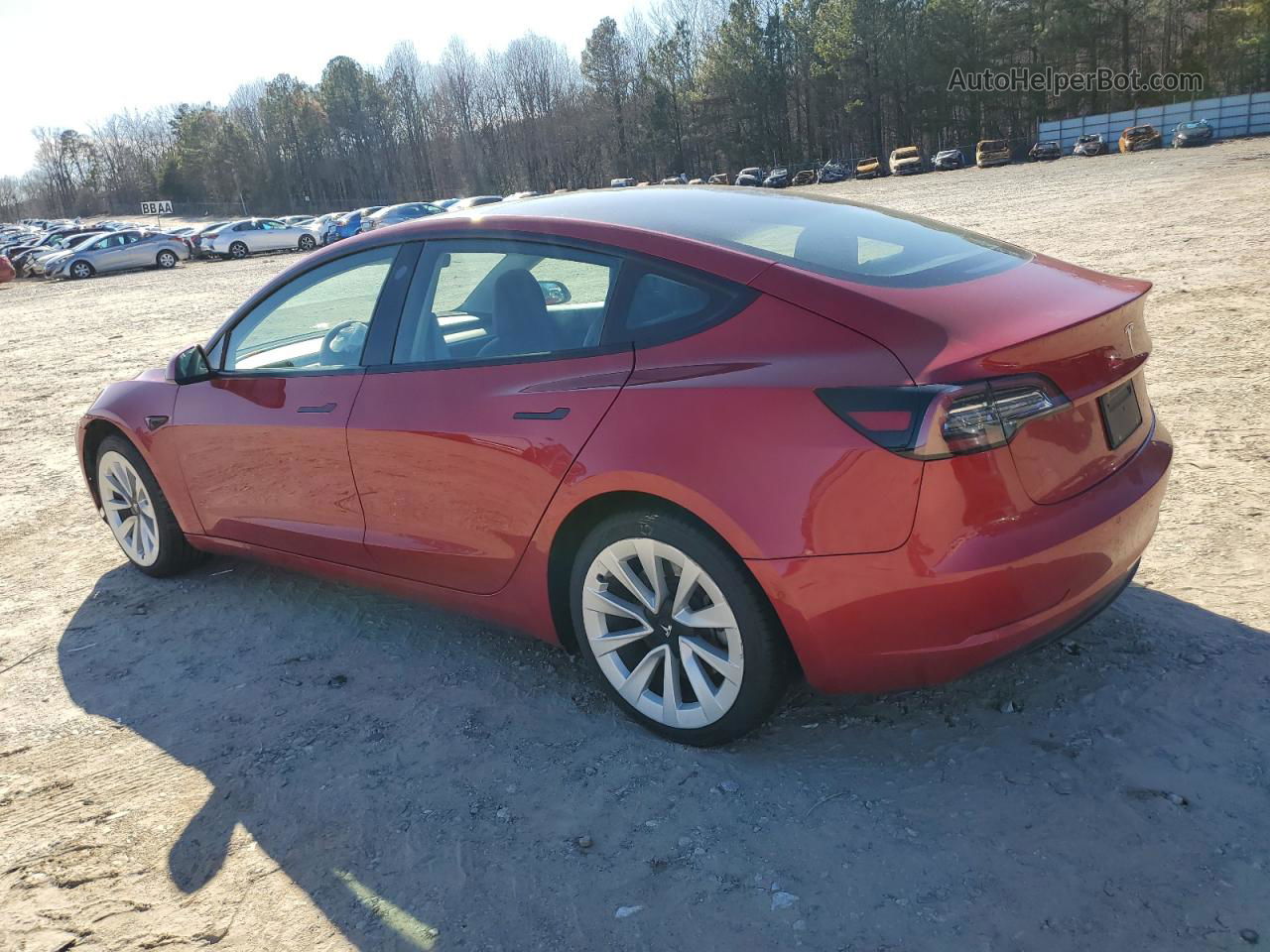 2021 Tesla Model 3  Red vin: 5YJ3E1EA0MF856668