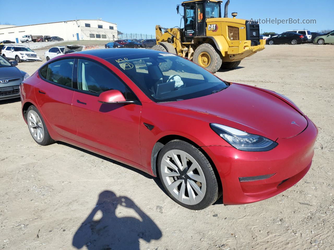 2021 Tesla Model 3  Red vin: 5YJ3E1EA0MF856668