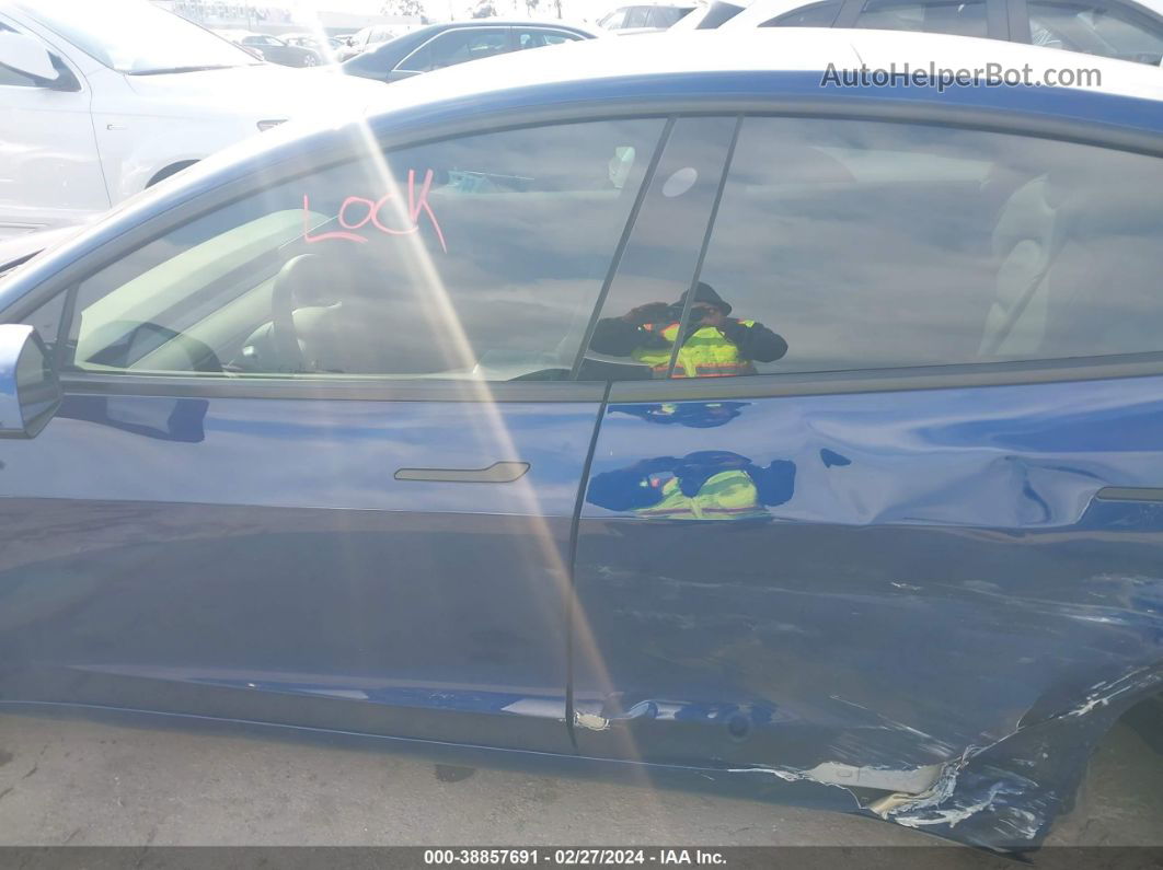 2021 Tesla Model 3   Blue vin: 5YJ3E1EA0MF872420