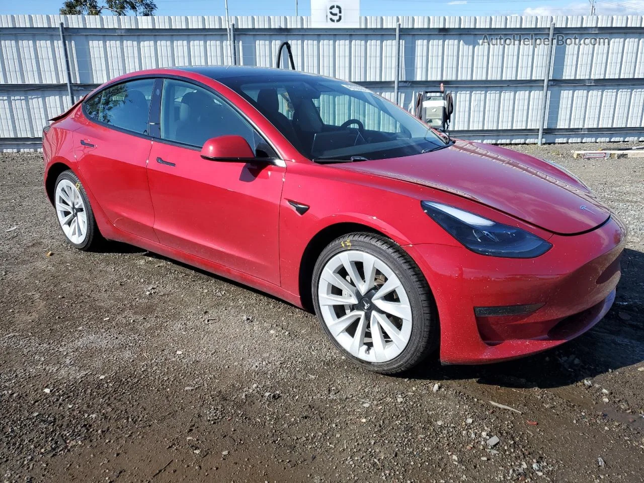 2021 Tesla Model 3  Red vin: 5YJ3E1EA0MF874622