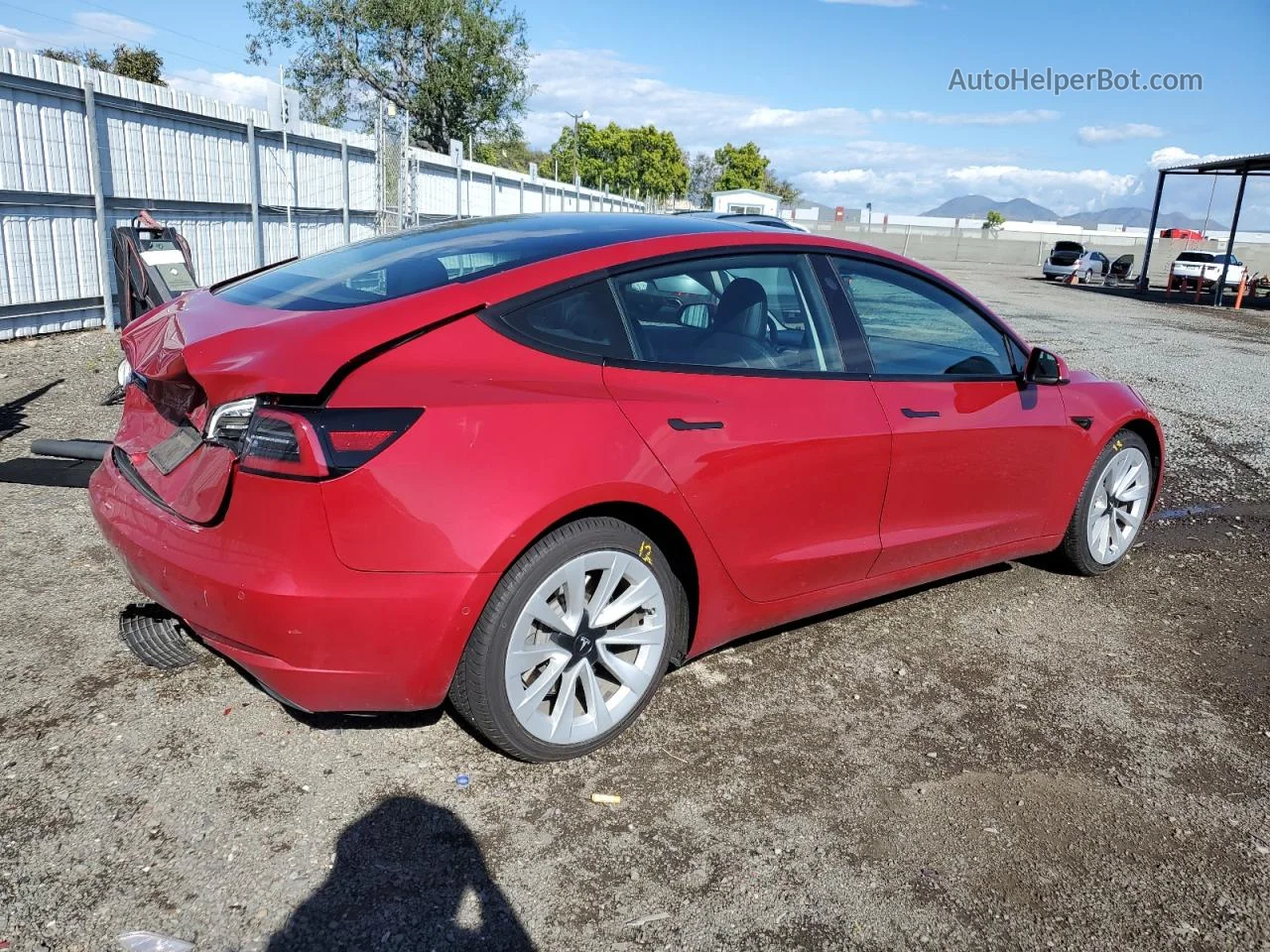 2021 Tesla Model 3  Red vin: 5YJ3E1EA0MF874622