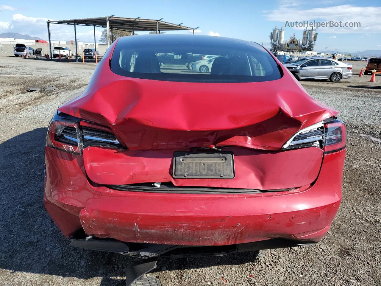 2021 Tesla Model 3  Red vin: 5YJ3E1EA0MF874622