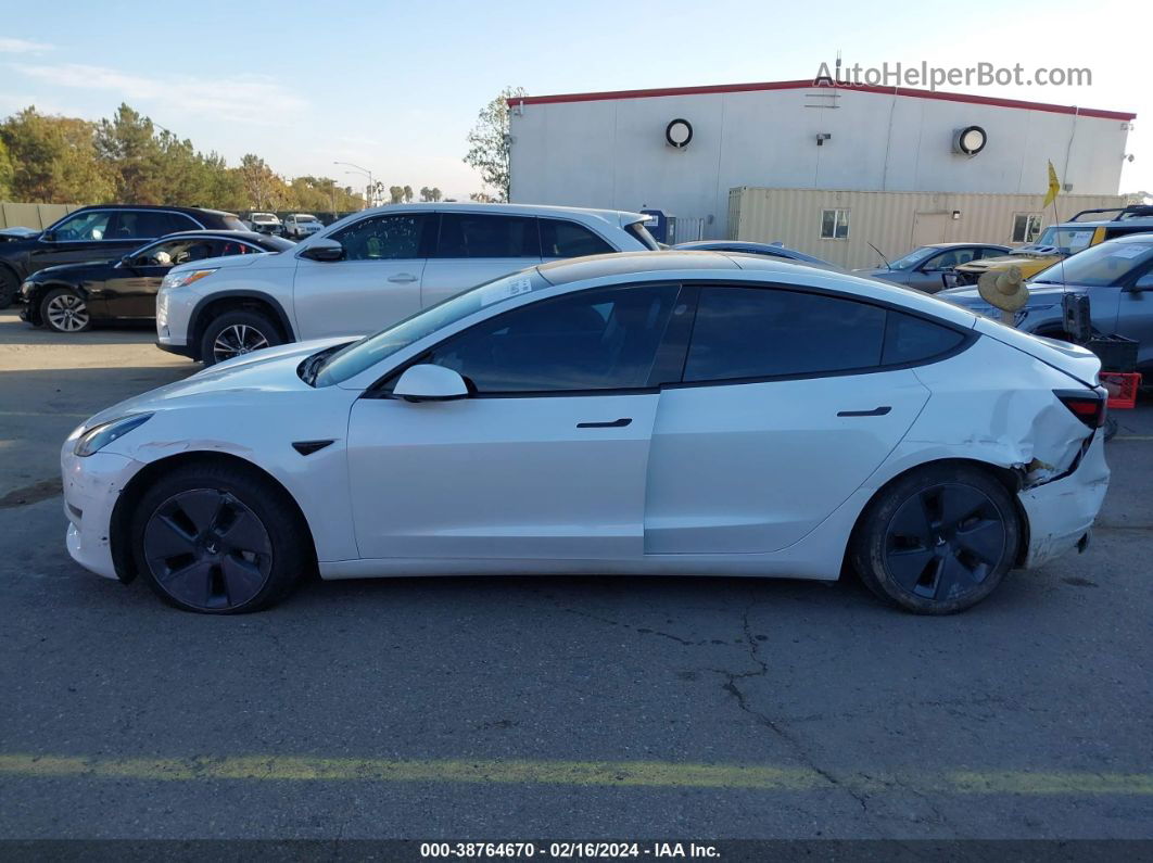 2021 Tesla Model 3 Standard Range Plus Rear-wheel Drive Белый vin: 5YJ3E1EA0MF907912