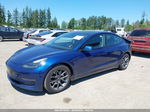 2021 Tesla Model 3 Standard Range Plus Rear-wheel Drive Синий vin: 5YJ3E1EA0MF930705