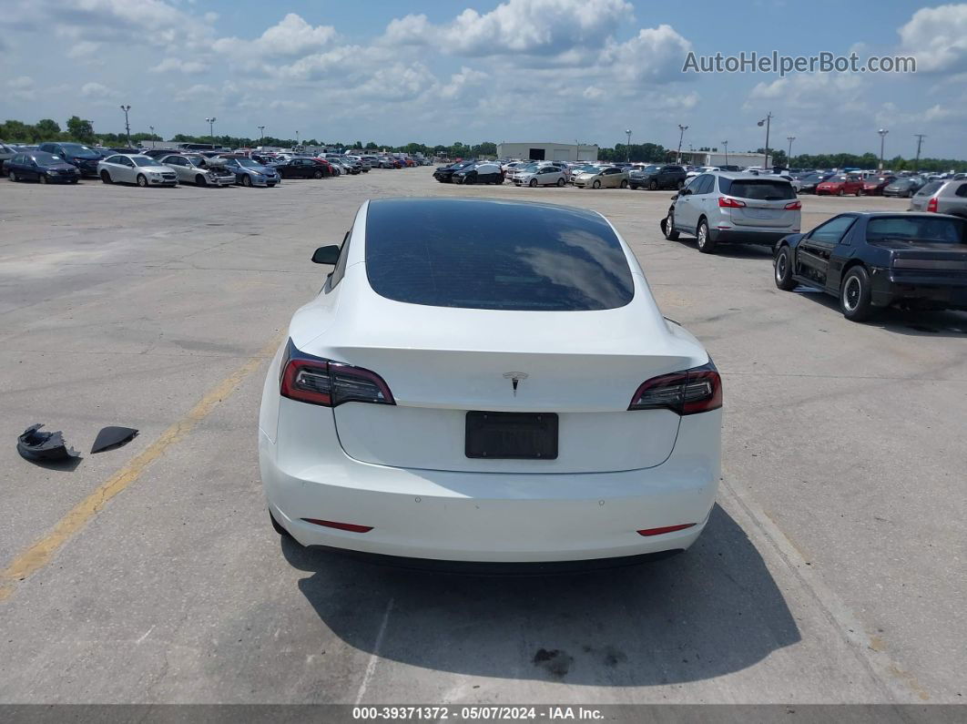 2021 Tesla Model 3 Standard Range Plus Rear-wheel Drive White vin: 5YJ3E1EA0MF987499