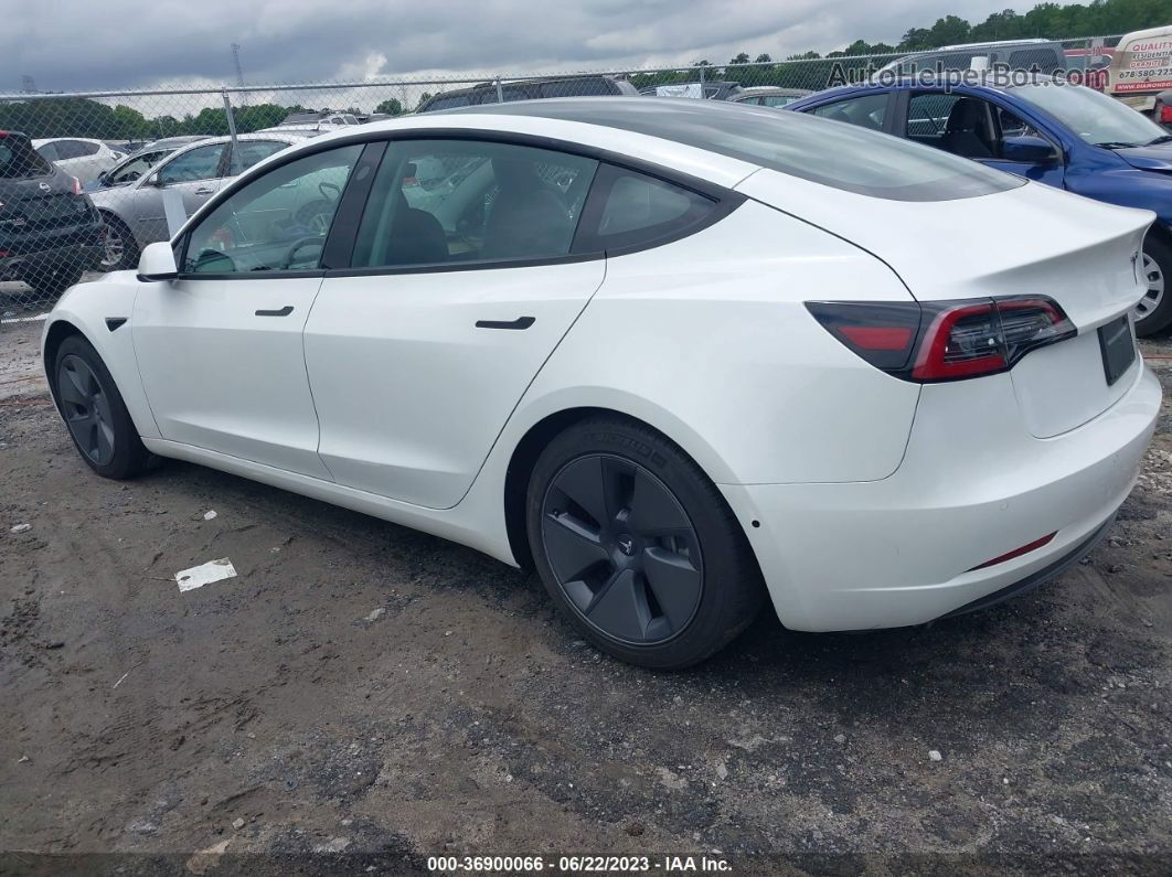 2021 Tesla Model 3 Standard Range Plus White vin: 5YJ3E1EA0MF988992