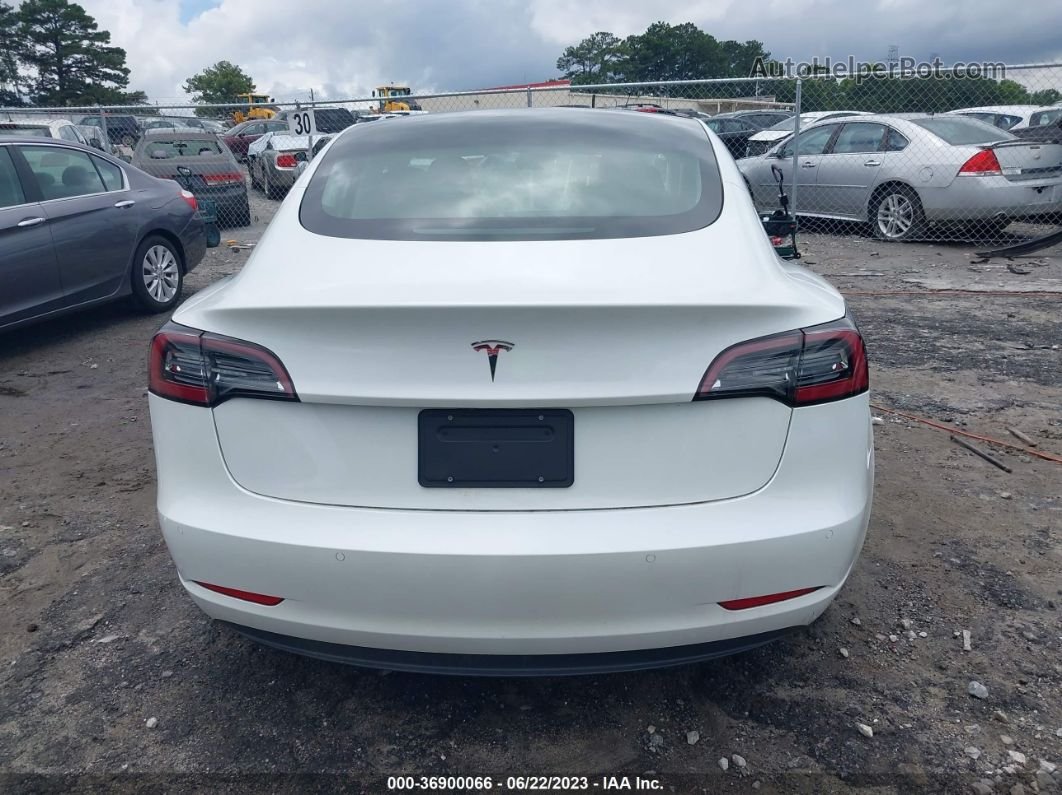 2021 Tesla Model 3 Standard Range Plus White vin: 5YJ3E1EA0MF988992
