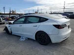 2022 Tesla Model 3  White vin: 5YJ3E1EA0NF112683