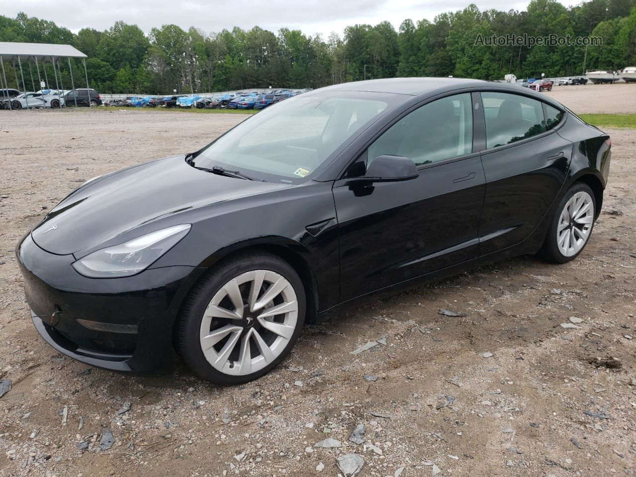 2022 Tesla Model 3  Black vin: 5YJ3E1EA0NF184872