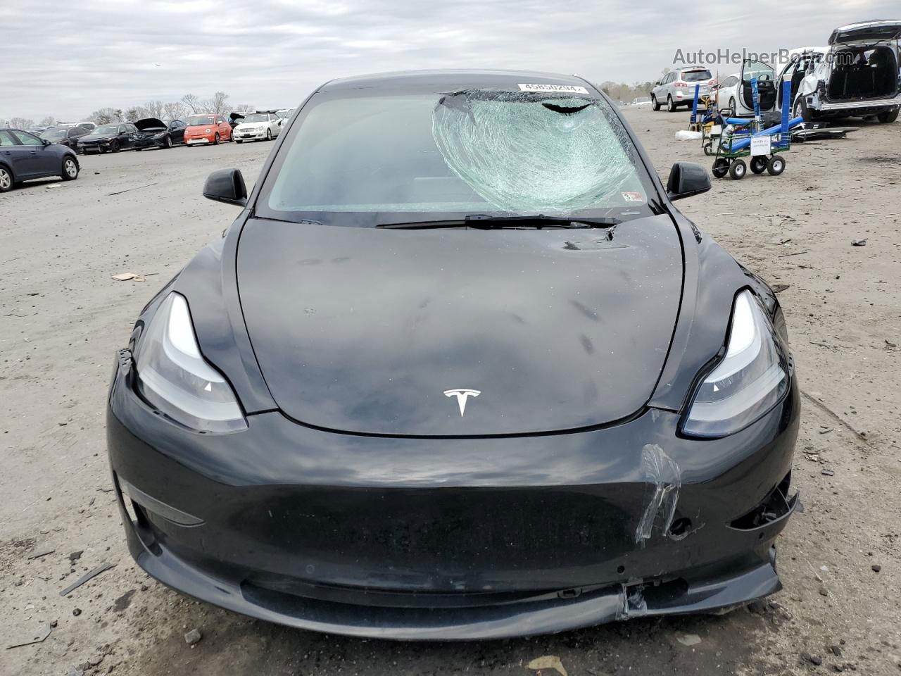 2022 Tesla Model 3  Black vin: 5YJ3E1EA0NF208006