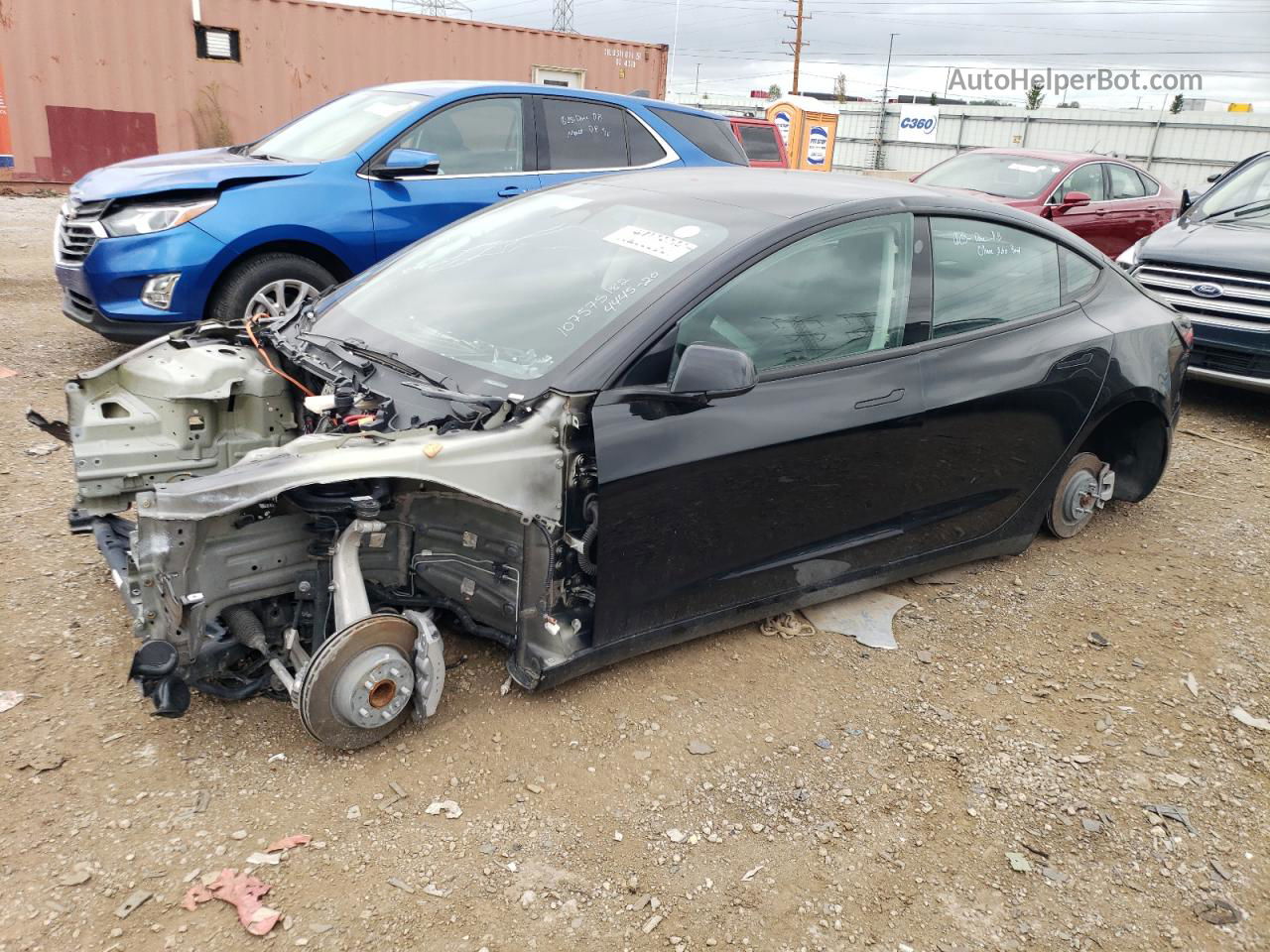 2022 Tesla Model 3  Black vin: 5YJ3E1EA0NF290044