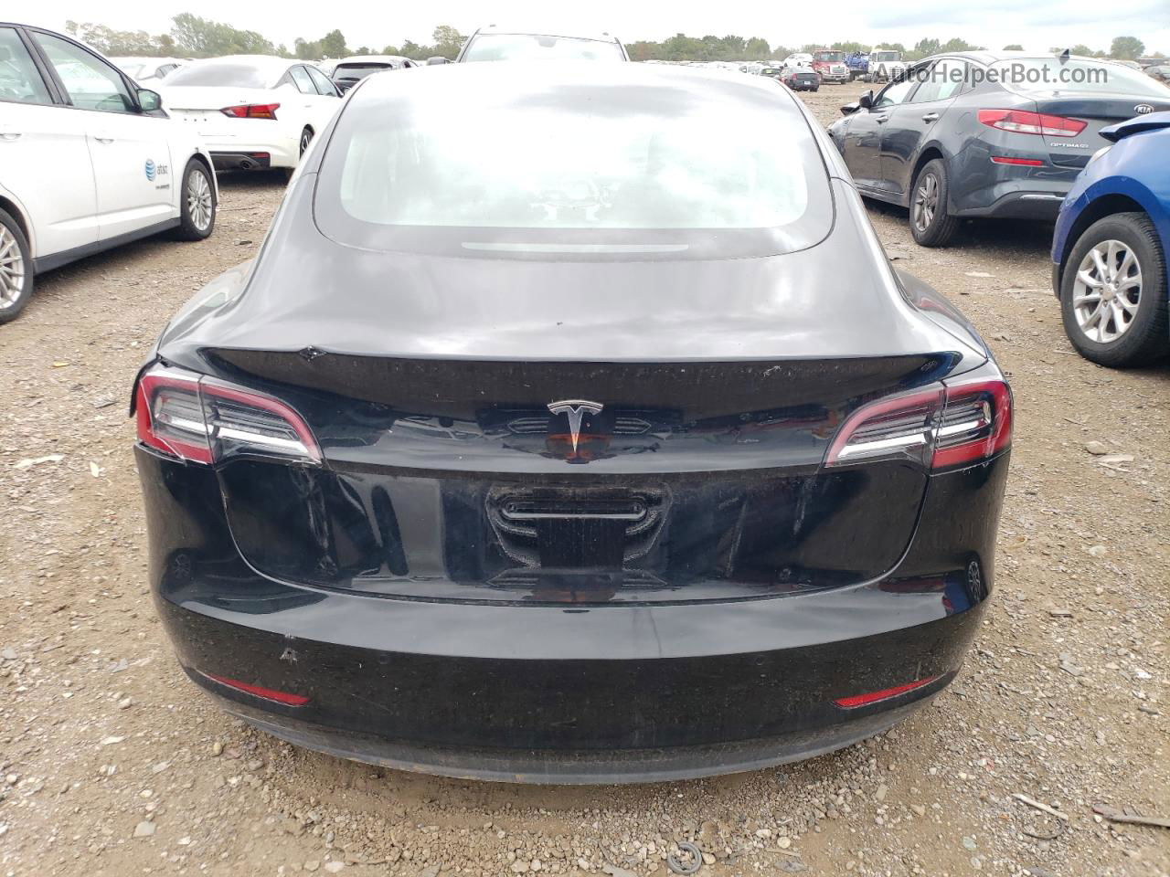2022 Tesla Model 3  Black vin: 5YJ3E1EA0NF290044