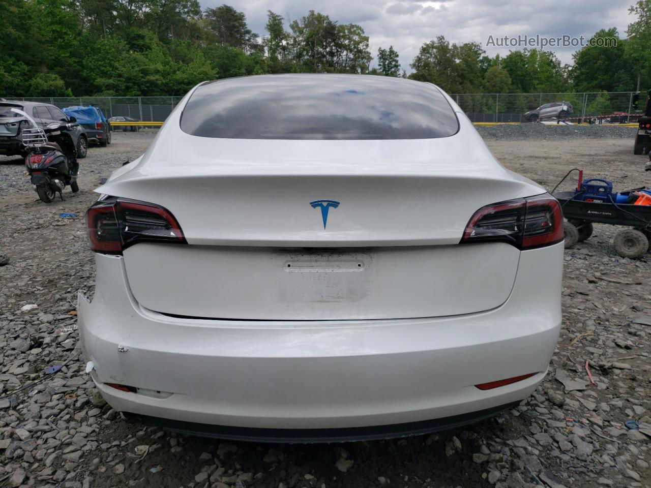 2020 Tesla Model 3  White vin: 5YJ3E1EA0PF705978