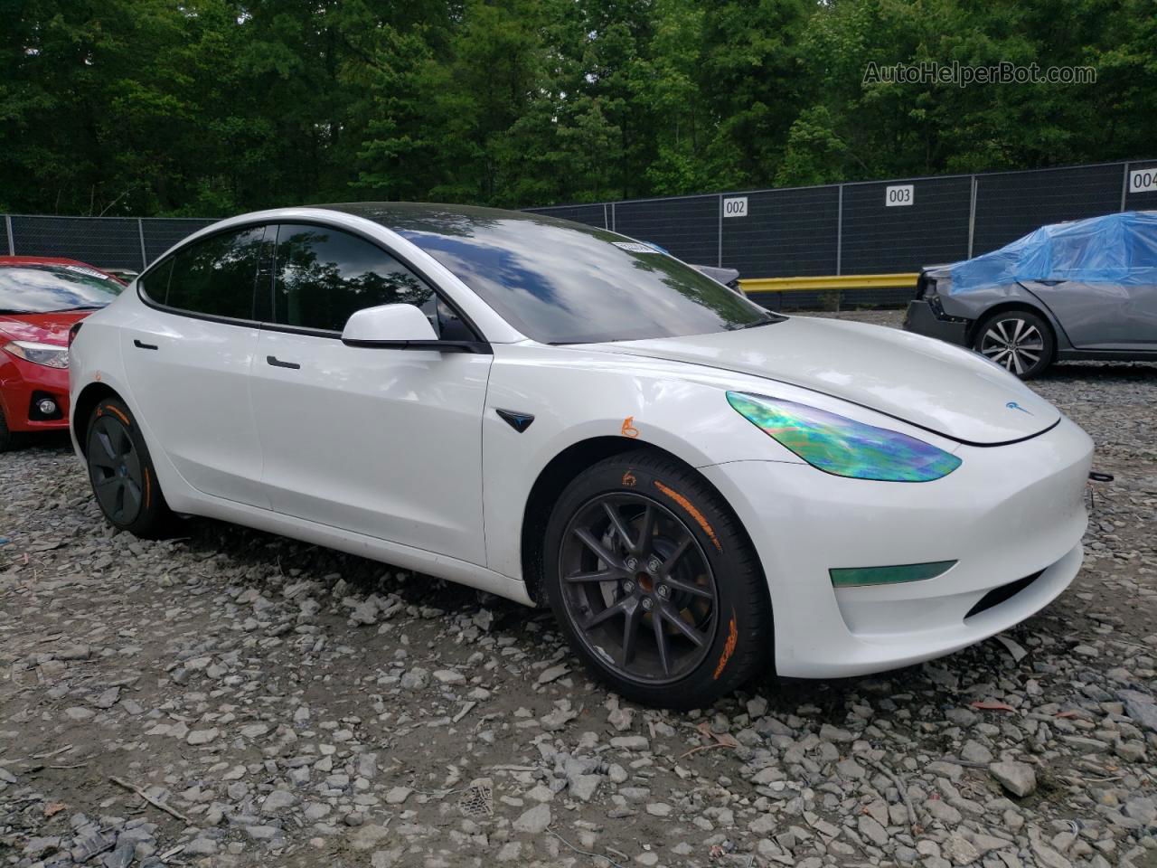2020 Tesla Model 3  White vin: 5YJ3E1EA0PF705978