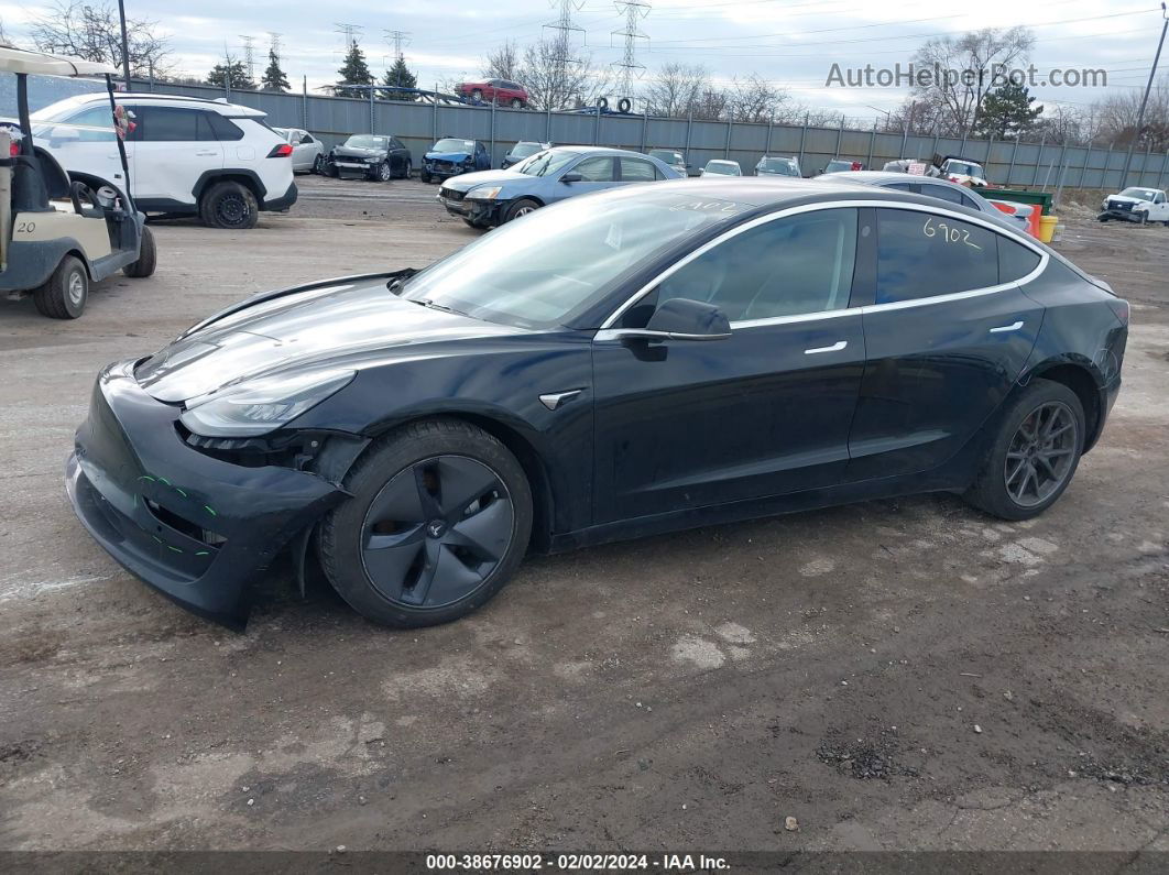 2018 Tesla Model 3 Long Range/mid Range Black vin: 5YJ3E1EA1JF002719