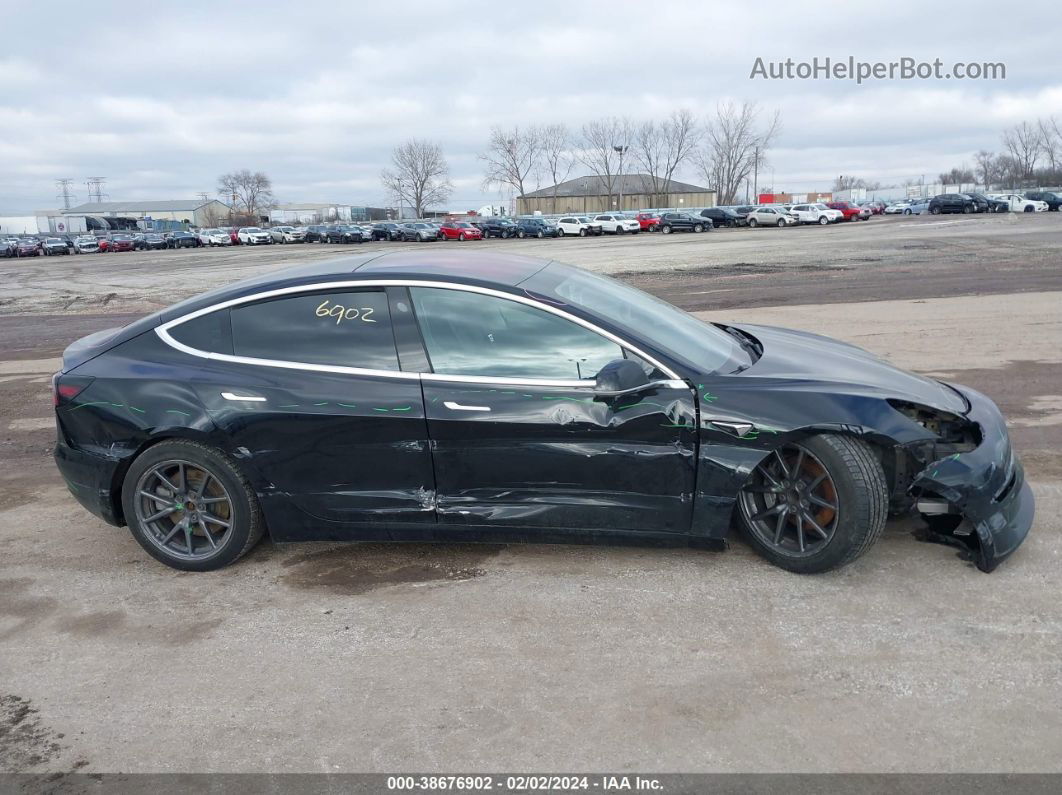 2018 Tesla Model 3 Long Range/mid Range Black vin: 5YJ3E1EA1JF002719